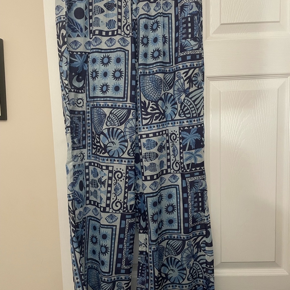 Haute Hippie Blue Beach Pants